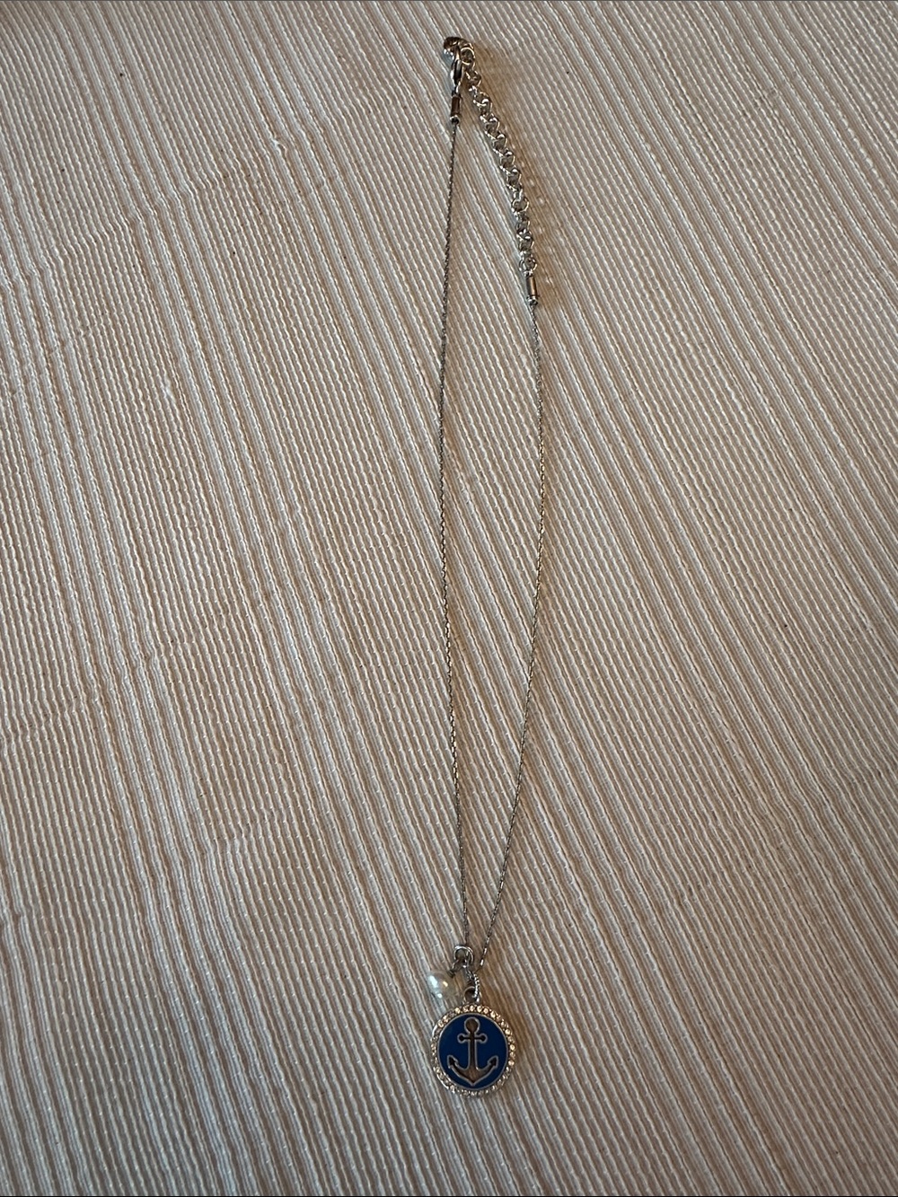Brighton 19” adjustable anchor necklace